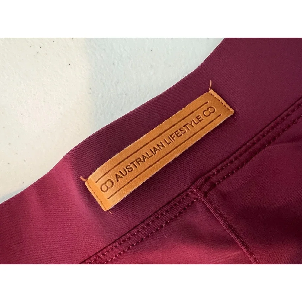 2Eros Bondi Mens Mid-Thigh Swim Short in Eco-Fabric size XL  Burgundy